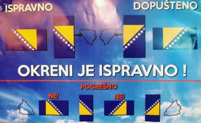 SDA načelnicima puna usta patriotizma, a državnu zastavu drže naopako